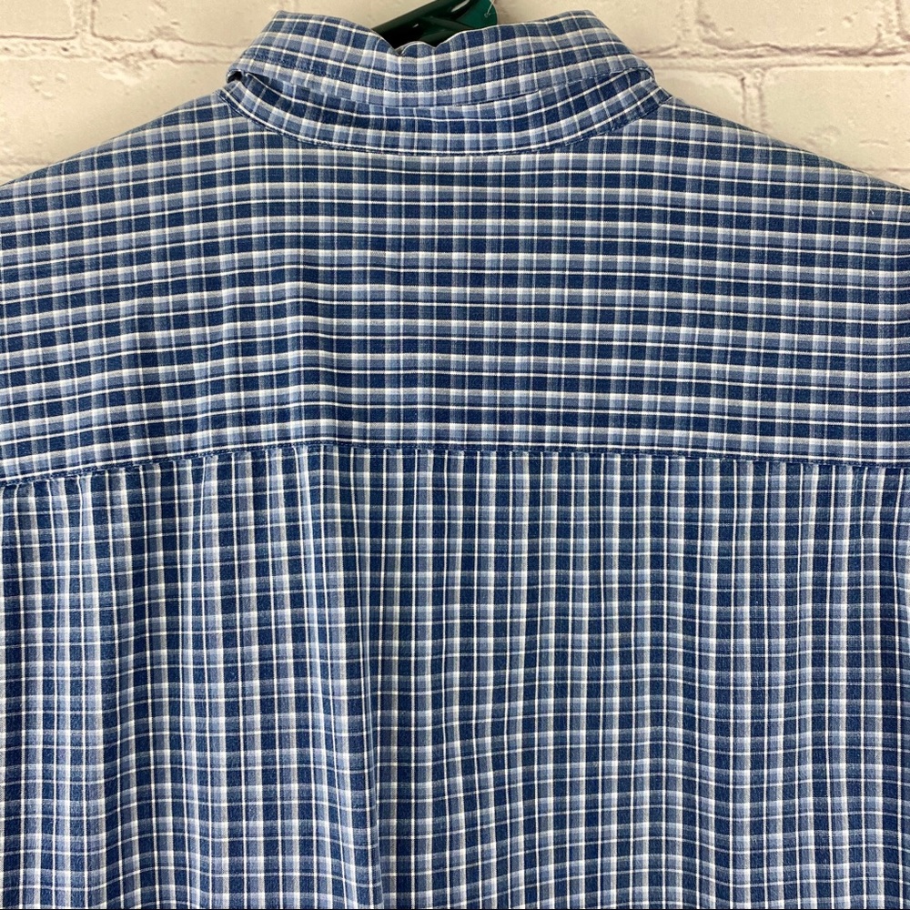 Austin Reed blue checkered shirt - Picture 5 of 6
